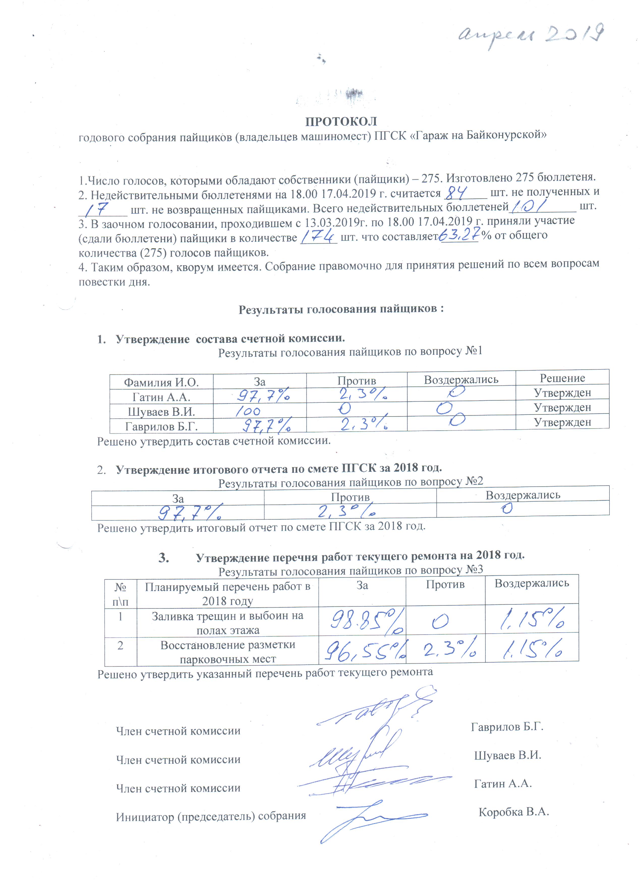 Протокол собрания пайщиков земельных долей образец